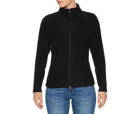 Реглан з мікрофлісу на блискавці жіночий Hammer 280, TM Gildan (black)