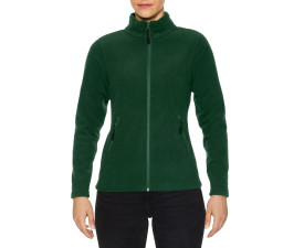 Реглан з мікрофлісу на блискавці жіночий Hammer 280, TM Gildan (forest green)