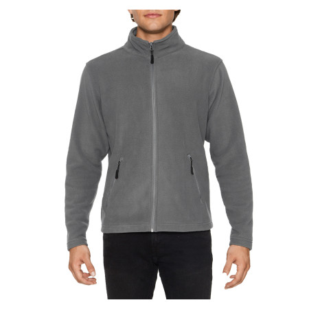 Реглан з мікрофлісу на блискавці Hammer 280, TM Gildan (charcoal)