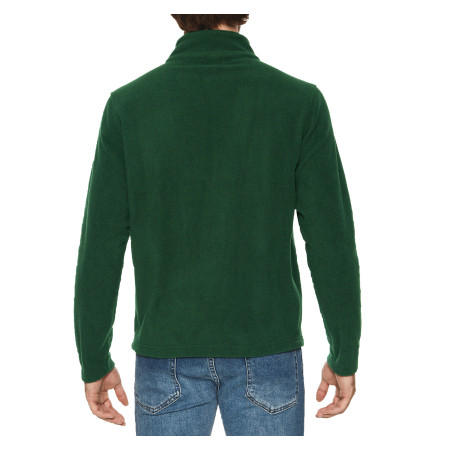 Реглан з мікрофлісу на блискавці Hammer 280, TM Gildan (forest green)