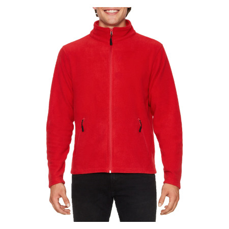Реглан з мікрофлісу на блискавці Hammer 280, TM Gildan (red)