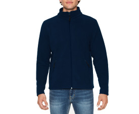 Реглан з мікрофлісу на блискавці Hammer 280, TM Gildan (navy)