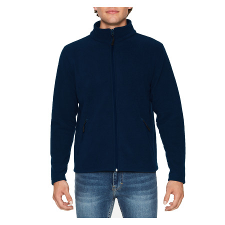 Реглан з мікрофлісу на блискавці Hammer 280, TM Gildan (navy)