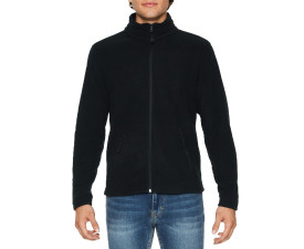 Реглан з мікрофлісу на блискавці Hammer 280, TM Gildan (black)