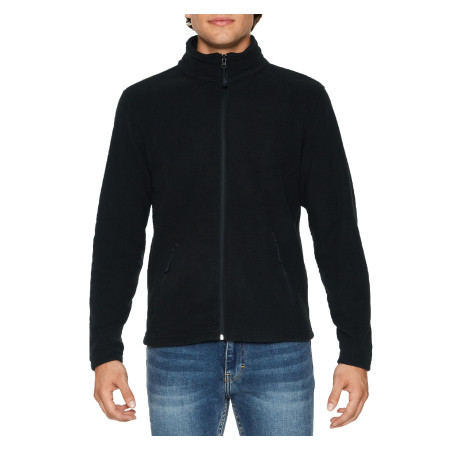 Реглан з мікрофлісу на блискавці Hammer 280, TM Gildan (black)