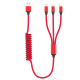 Провід 3-в-1 Rio, TM TEG (червоний)