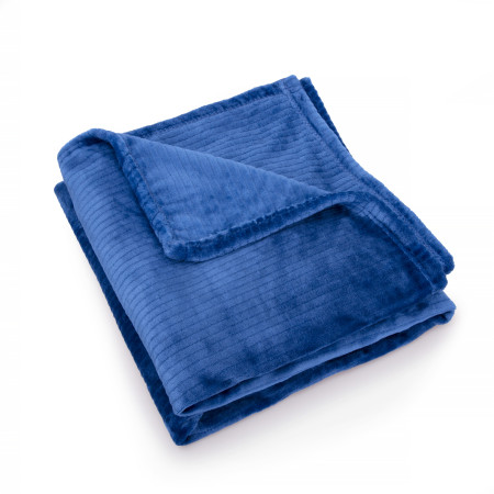 Плед Furry 2, TM Casa Mia (темно-синій)