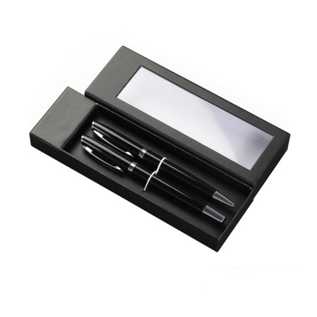 Набір ручка кулькова+ролер London,TM Totobi (чорний)