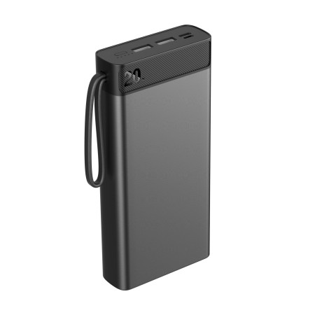 Універсальний зарядний пристрій METEOR 20000 mAh, TM TEG (чорний) Універсальний зарядний пристрій METEOR 20000 mAh, TM TEG (чорний)