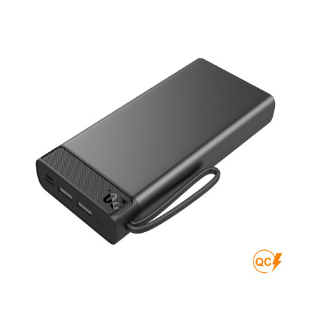 Універсальний зарядний пристрій METEOR 20000 mAh, TM TEG (чорний) Універсальний зарядний пристрій METEOR 20000 mAh, TM TEG (чорний)