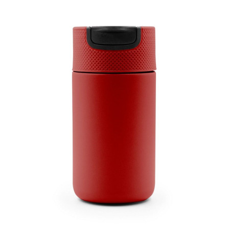 Термокружка 400 мл сталева Voyager Raylee, вакуумна (червоний/чорний)