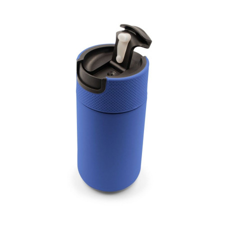 Термокружка 400 мл сталева Voyager Raylee, вакуумна (синій/чорний)