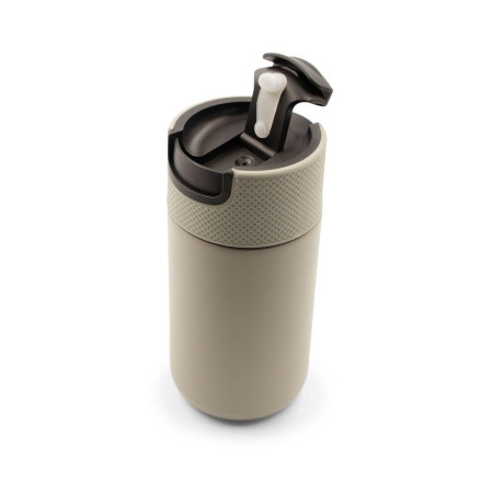 Термокружка 400 мл сталева Voyager Raylee, вакуумна (сірий/чорний)