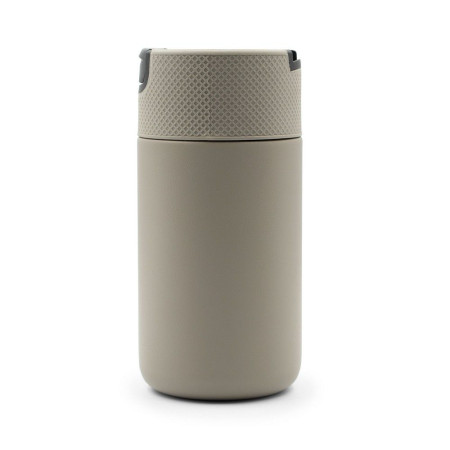 Термокружка 400 мл сталева Voyager Raylee, вакуумна (сірий/чорний)