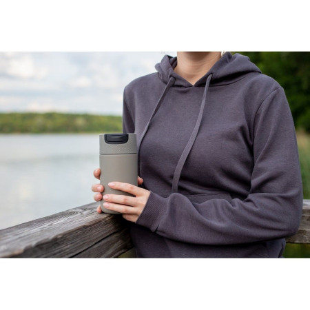 Термокружка 400 мл сталева Voyager Raylee, вакуумна (жовтий/чорний)