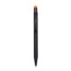 Ручка-стилус металева кулькова Voyager (чорний/помаранчевий)